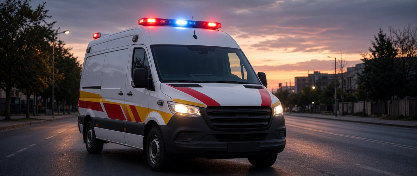 Ilustração de ambulância para a notícia sobre a avaliação médica de Raoni Barcelos