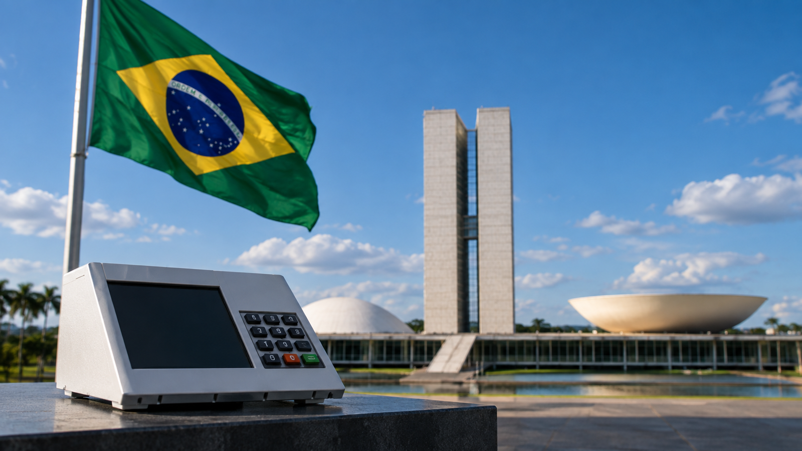 Ilustração sobre o Congresso e decisões eleitorais