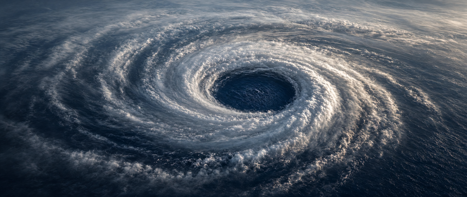 Ilustração de ciclone extratropical e temporais no Sul do Brasil