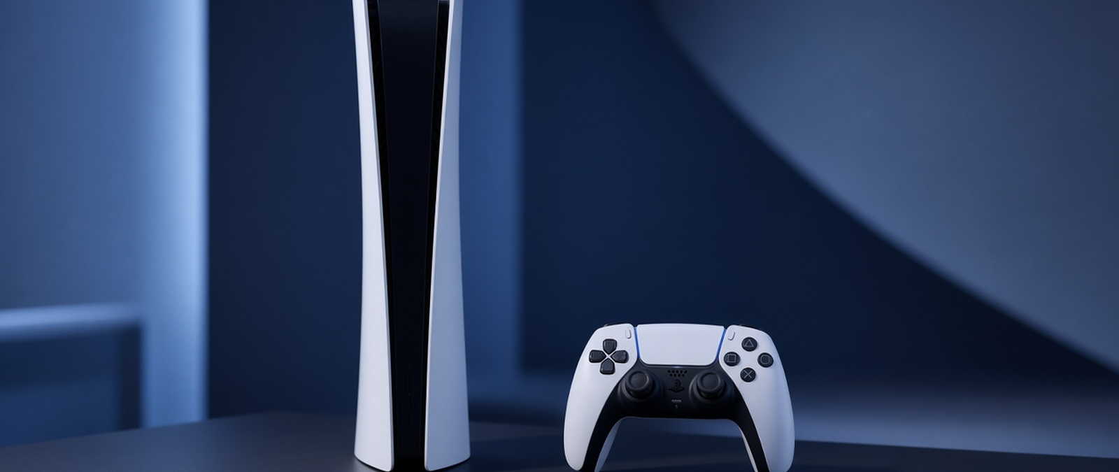 Ilustração sobre controle e console de videogame